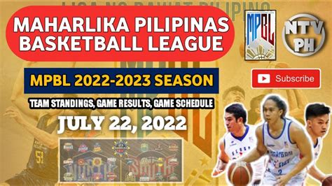 mpbl standings 2022.